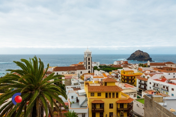 Stad op de Canarische Eilanden